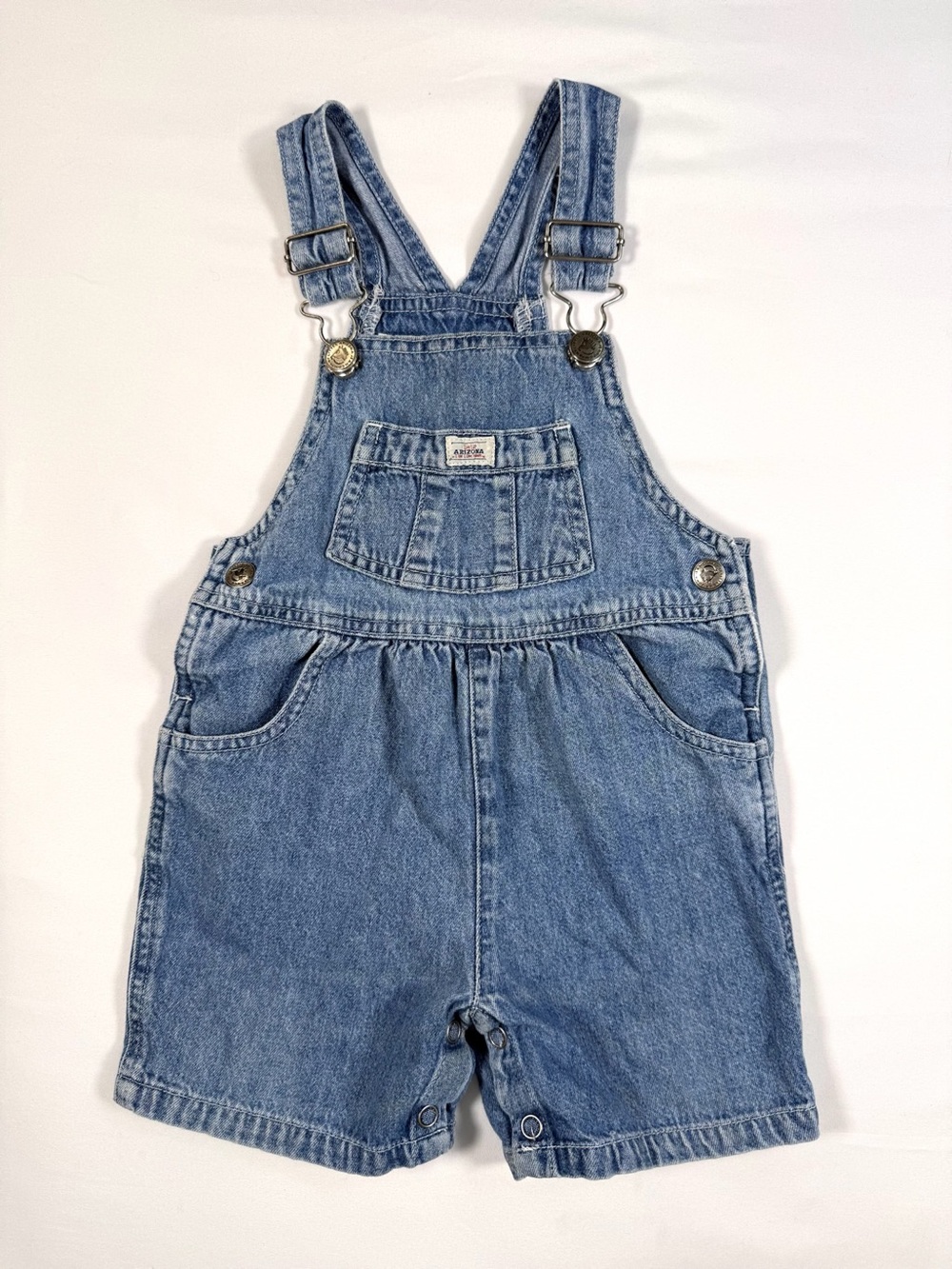 ARIZONA 1990s vintage Denim Shortalls Overalls Size 2T Grunge‎ Retro Americana